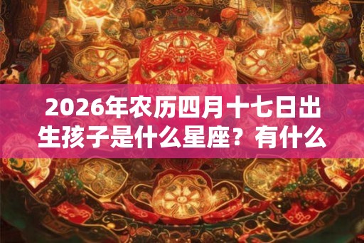 2026年农历四月十七日出生孩子是什么星座？有什么性格特点？