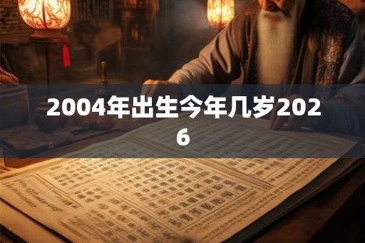 2004年出生今年几岁2026
