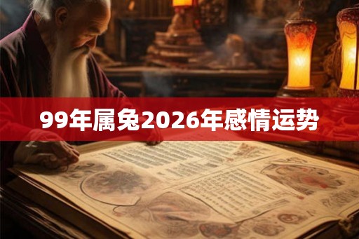 99年属兔2026年感情运势