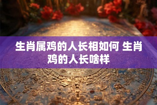 生肖属鸡的人长相如何 生肖鸡的人长啥样