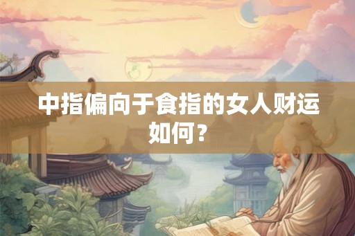 中指偏向于食指的女人财运如何？