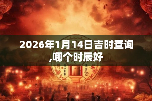 2026年1月14日吉时查询,哪个时辰好
