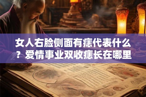 女人右脸侧面有痣代表什么？爱情事业双收痣长在哪里？