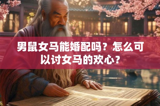 男鼠女马能婚配吗？怎么可以讨女马的欢心？