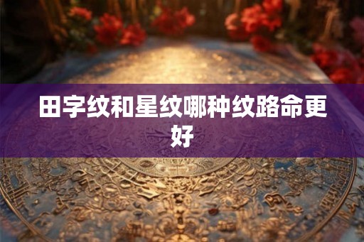 田字纹和星纹哪种纹路命更好