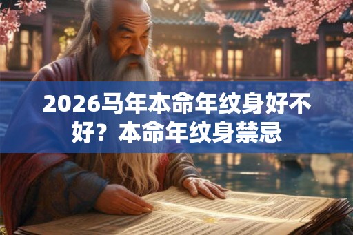 2026马年本命年纹身好不好？本命年纹身禁忌