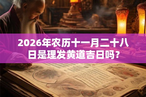 2026年农历十一月二十八日是理发黄道吉日吗？