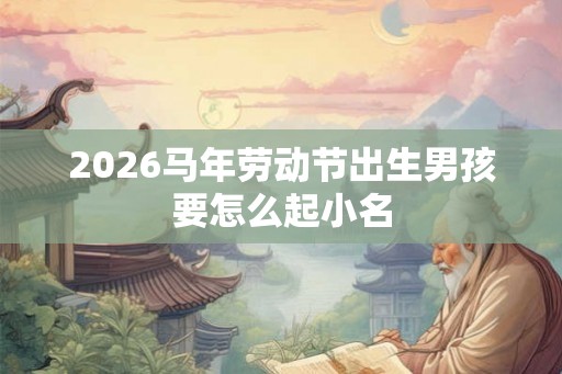 2026马年劳动节出生男孩要怎么起小名