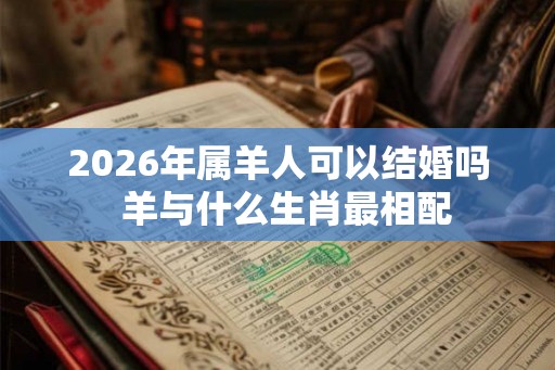 2026年属羊人可以结婚吗  羊与什么生肖最相配