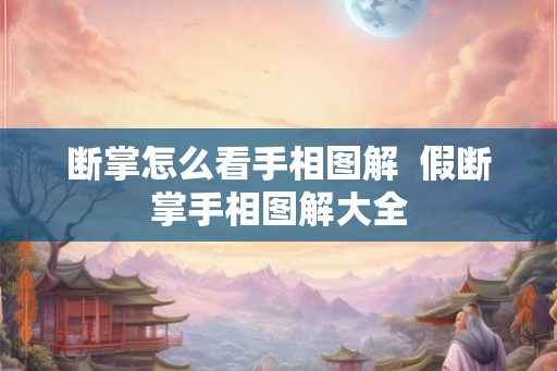 断掌怎么看手相图解 假断掌手相图解大全 断掌怎么看手相图解 假断掌手相图解大全