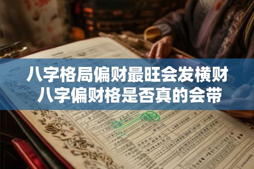 八字格局偏财最旺会发横财 八字偏财格是否真的会带来意外财运