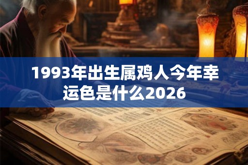 1993年出生属鸡人今年幸运色是什么2026