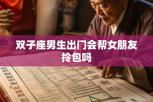双子座男生出门会帮女朋友拎包吗
