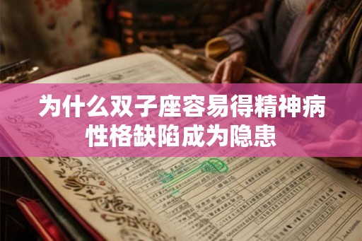 为什么双子座容易得精神病性格缺陷成为隐患
