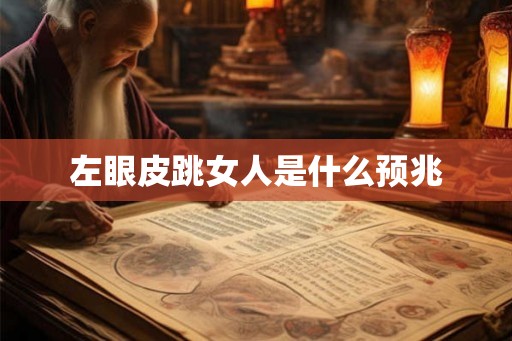左眼皮跳女人是什么预兆 左眼皮跳女人是什么预兆