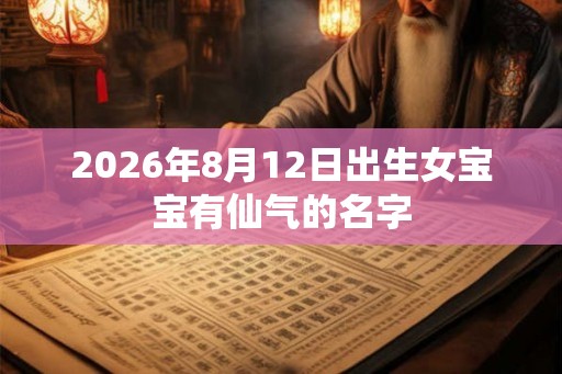 2026年8月12日出生女宝宝有仙气的名字