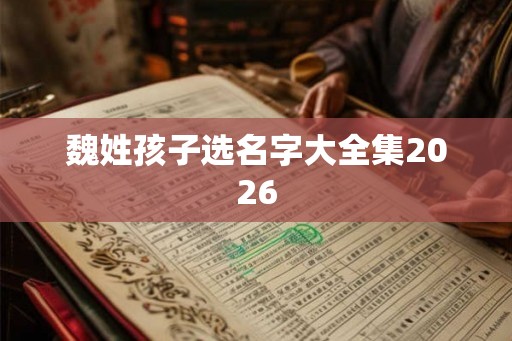 魏姓孩子选名字大全集2026