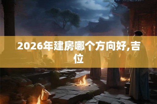 2026年建房哪个方向好,吉位 2026年建房哪个方向好,吉位