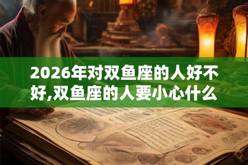 2026年对双鱼座的人好不好,双鱼座的人要小心什么