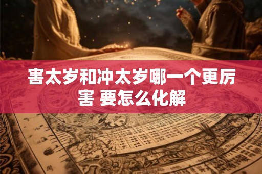 害太岁和冲太岁哪一个更厉害 要怎么化解