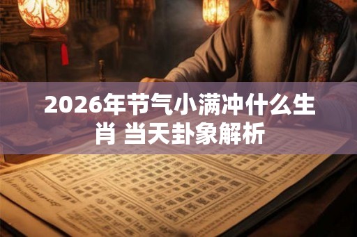 2026年节气小满冲什么生肖 当天卦象解析