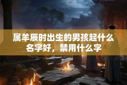 属羊辰时出生的男孩起什么名字好，禁用什么字