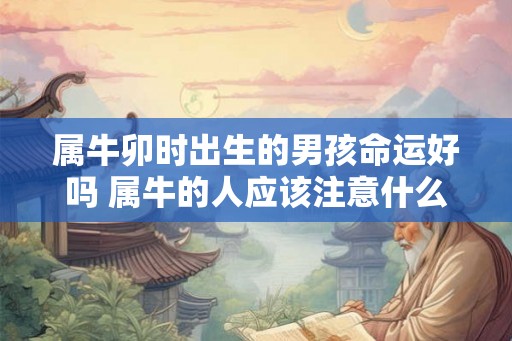 属牛卯时出生的男孩命运好吗 属牛的人应该注意什么