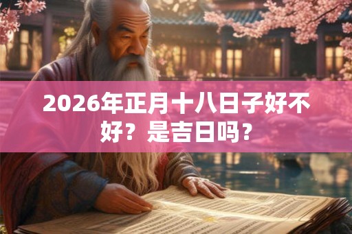 2026年正月十八日子好不好？是吉日吗？