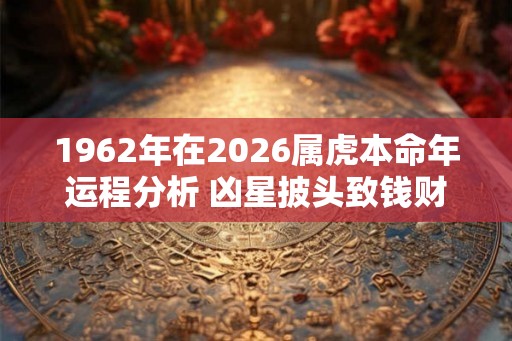 1962年在2026属虎本命年运程分析 凶星披头致钱财损