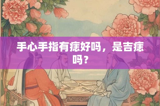 手心手指有痣好吗，是吉痣吗？