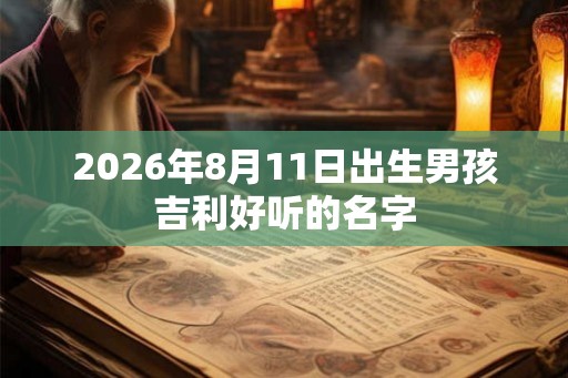2026年8月11日出生男孩吉利好听的名字