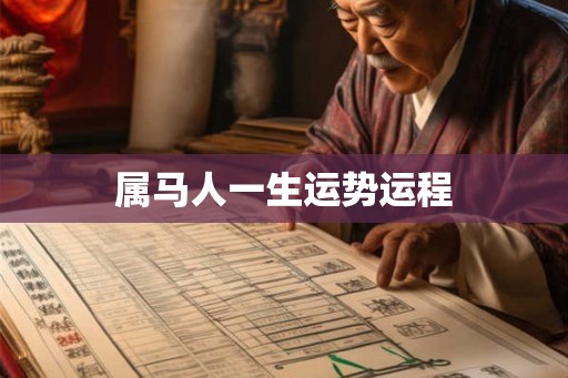 属马人一生运势运程