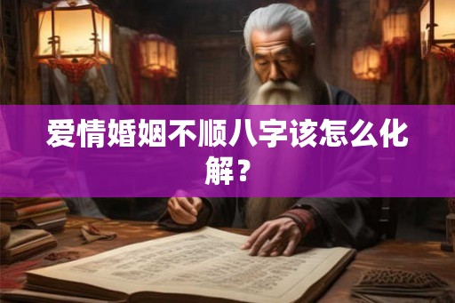 爱情婚姻不顺八字该怎么化解? 爱情婚姻不顺八字该怎么化解?