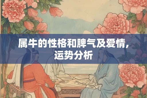 属牛的性格和脾气及爱情,运势分析