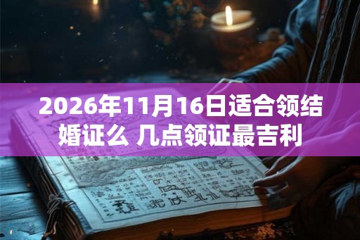 2026年11月16日适合领结婚证么 几点领证最吉利