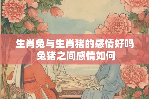 生肖兔与生肖猪的感情好吗 兔猪之间感情如何