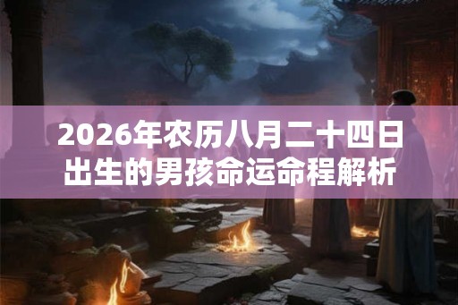 2026年农历八月二十四日出生的男孩命运命程解析