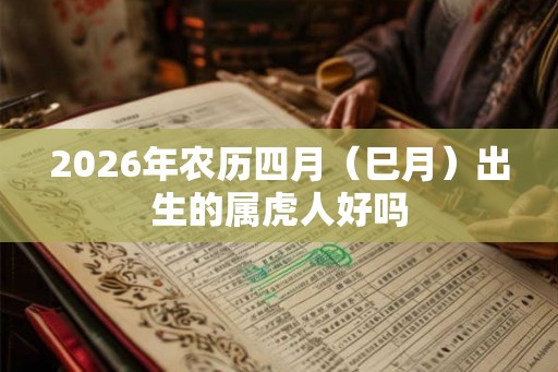 2026年农历四月（巳月）出生的属虎人好吗