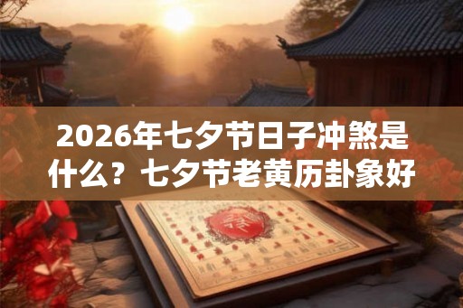 2026年七夕节日子冲煞是什么？七夕节老黄历卦象好吗？