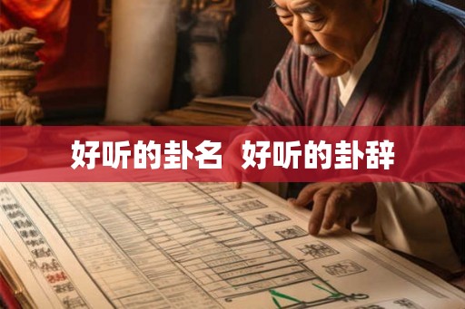 好听的卦名  好听的卦辞