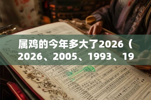 属鸡的今年多大了2026（2026、2005、1993、1981、1969）