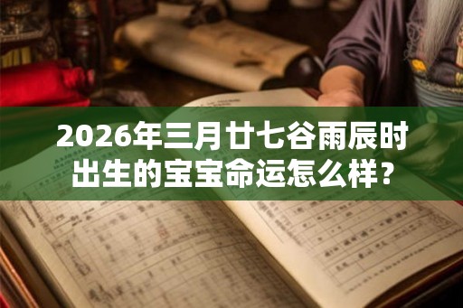 2026年三月廿七谷雨辰时出生的宝宝命运怎么样？