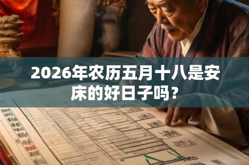 2026年农历五月十八是安床的好日子吗？