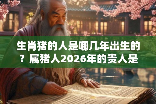 生肖猪的人是哪几年出生的?属猪人2026年的贵人是谁 生肖猪的人是哪几年出生的?属猪人2026年的贵人是谁