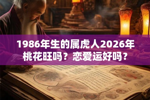 1986年生的属虎人2026年桃花旺吗？恋爱运好吗？