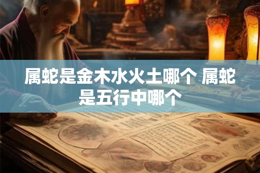 属蛇是金木水火土哪个 属蛇是五行中哪个