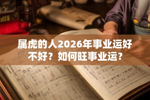 属虎的人2026年事业运好不好？如何旺事业运？