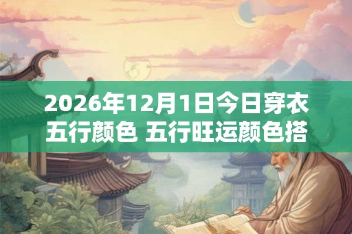 2026年12月1日今日穿衣五行颜色 五行旺运颜色搭配 2026年12月1日今日穿衣五行颜色 五行旺运颜色搭配