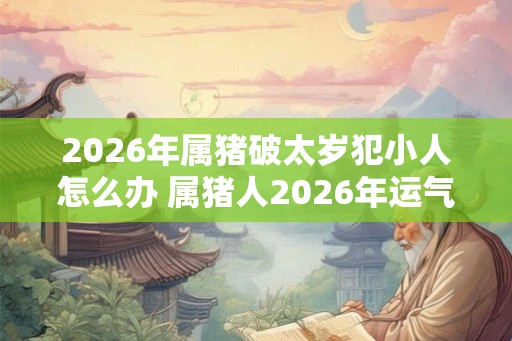 2026年属猪破太岁犯小人怎么办 属猪人2026年运气如何 2026年属猪破太岁犯小人怎么办 属猪人2026年运气如何