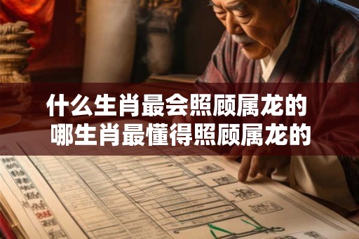 什么生肖最会照顾属龙的 哪生肖最懂得照顾属龙的